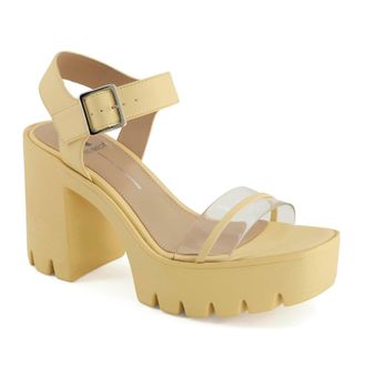 Andrea Womens Platform Heeled Sandals