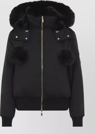 Moose Knuckles quilted satin reversible puffer jacket