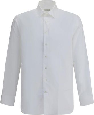 Etro White Regular Jacquard Shirt