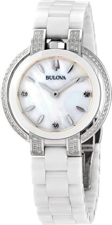 Bulova Rubaiyat Mother of Pearl Dial Diamond Ladies Watch 98R265