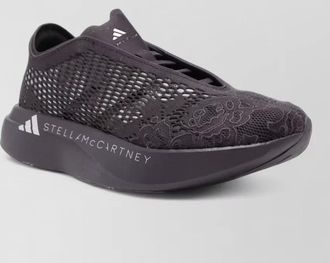 adidas by Stella McCartney mesh logo-print slip-on sneakers