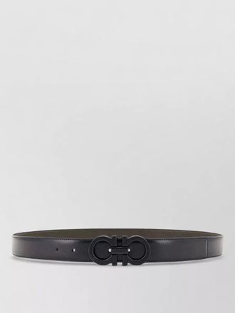 Ferragamo calf leather reversible belt
