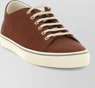 Brunello Cucinelli leather low-top sneakers