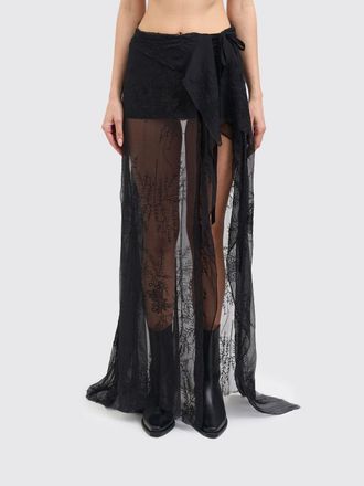 Ann Demeulemeester Gonna in cotone e seta Ann Demeulemeester