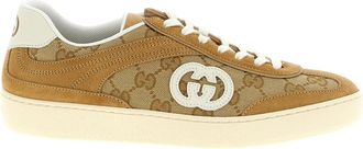 Gucci Beige Calfskin Low Top Womens Sneakers