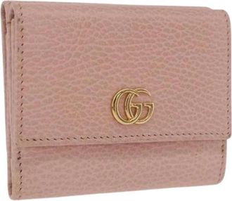 Gucci Pre-owned Vintage Portemonnee - Dames - Vintage Accessoires - Roze - ONE Size - Leer - Vintage