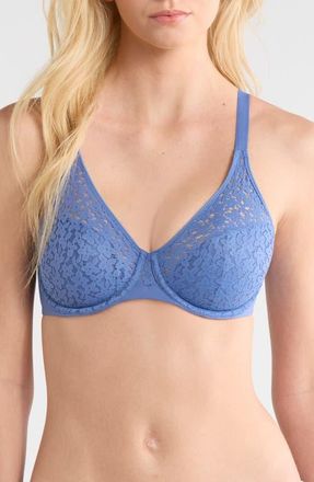 Chantelle Norah Comfort Underwire Bra in Ocean Blue at Nordstrom, Size 38E