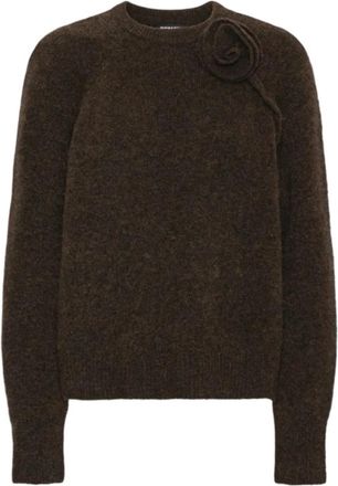 Rotate Round-neck Truien - Dames - Ronde hals truien - Bruin - S - Truien & Vesten