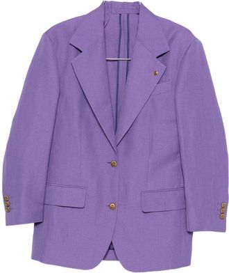 Versace Peak-lapel Single-breasted Blazer