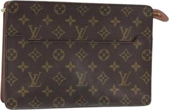 Louis Vuitton Pre-owned Clutches, female, Brown, Size: ONE SIZE Pre-owned Clutch Bag