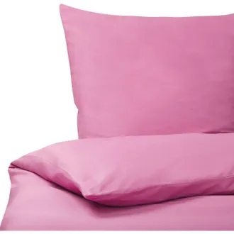 Beliani Beliani - Modern Duvet Cover Set Cotton 135 x 200 cm Solid Pattern Pink Harmonridge