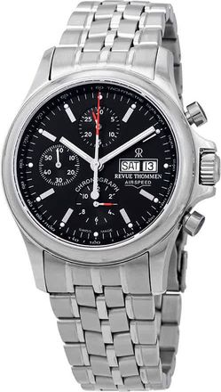 Revue Thommen Airspeed Chronograph Automatic Black Dial Mens Watch 17081.6134