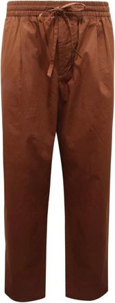 Amaranto B6D0015 Pantalone Embroidery Broeken - Heren - Straight fit broeken - Bruin - XL - Broeken