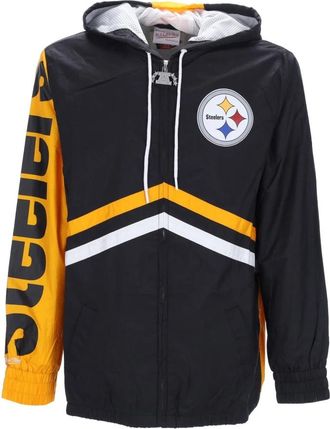 Mitchell & Ness Pittsburgh Steelers Windbreaker Jas - Heren - Zomerjassen - Zwart - S - Polyester - Jassen
