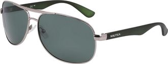 Nautica N2245S 030 Mens Sunglasses Gunmetal Size 63