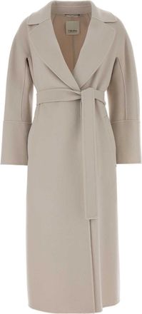Max Mara Light Grey Wool Elisa Coat