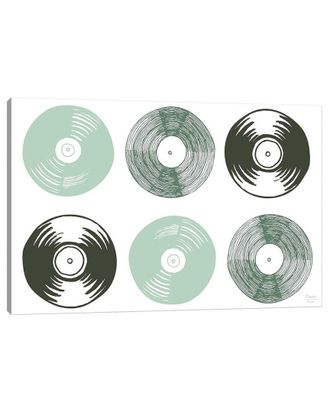 iCanvas Six Vinyl Records By Statement Goods Wall Art