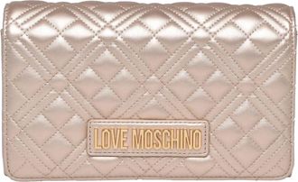 Love Moschino Tracolla Clutch - Dames - Tassen - Geel - Maat: ONE Size