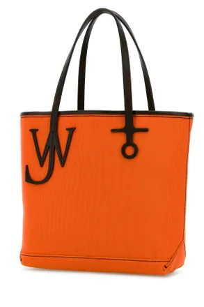 J.W.Anderson Womens Orange Canvas Small Anchor Bucket Bag Orangebrown Borse A Mano