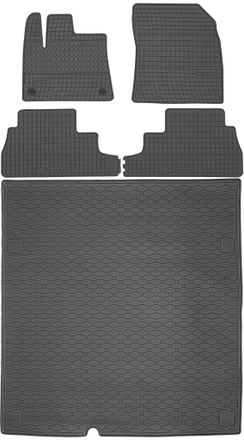 OEM Opel Combo Kombivan A Partir De 2018 Set - Alfombrillas De Goma Para Coche + Alfombrilla Para Maletero