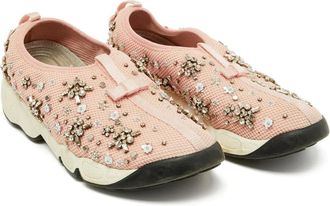 Dior embellished mesh sneakers - Pink