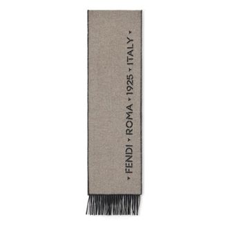 Fendi Bufanda Stencil 1925 - Accessories - Hombre - Beige - ONE SIZE
