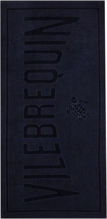 Vilebrequin Biologisch katoenen strandlaken - unisex - Handdoeken - Blauw - ONE Size - Katoen - Home