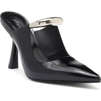 Jeffrey Campbell Mindful Pointed Toe Pump in Black Silver at Nordstrom Rack, Size 5.5