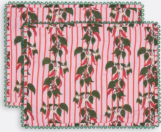 La Redoute Interieurs Set van 2 placemats in voilekatoen, Chili