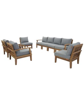 ModWay Discontinued Modway Marina 8-Piece Teak Outdoor Patio Set