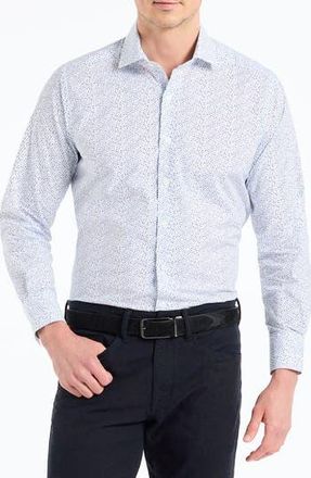 Robert Graham Hart Long Sleeve Woven Shirt in White at Nordstrom Rack, Size 15.5 - R