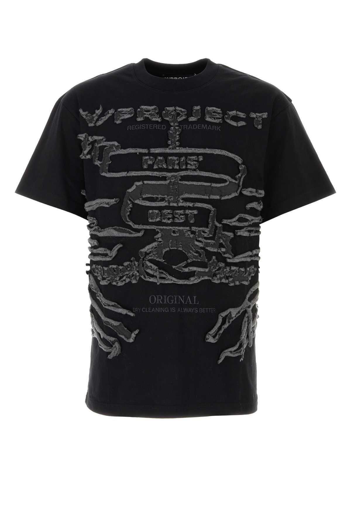 【関税込み】Y/Project ブラック ピンチシーム Tシャツ 人気商品！】Y/Project ブラック ピンチ ロゴ Tシャツ (Y