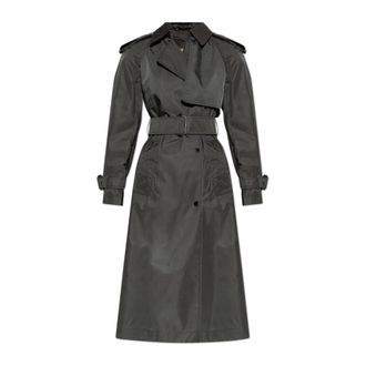Burberry Trench Coats, female, Green, Size: 3XS Tilbury coat
