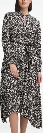 Joop Abito midi con stampa astratta - Nero