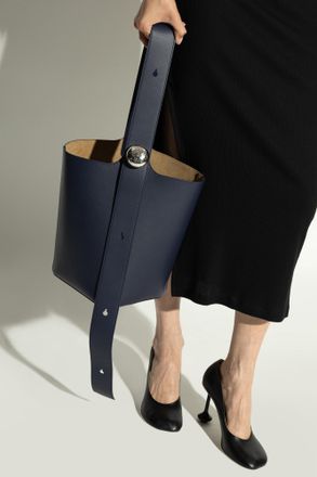 Loewe Pebble Medium Bucket-style Shoulder Bag, Womens, Navy Blue