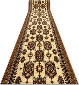 RugsX Rugsx - Alfombra De Pasillo Bcf Zegary Beige 100 Cm Beige 100x1050 Cm