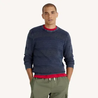 Nautica Mens Stonewashed Crewneck Sweater