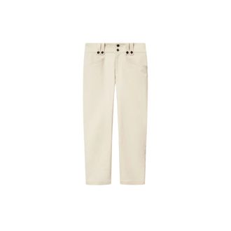 Isabel Marant Berna Broek - Dames - Broeken - Beige - Maat: M Katoen