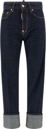 Dsquared2 Tomboy Jeans - Dames - Regular Fit Jeans - Blauw - S - Katoen - Jeans