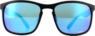 Ray-Ban Zonnebril RB4264 601SA1 Mat Zwart Blauw Flits Gepolariseerd Chromantie
