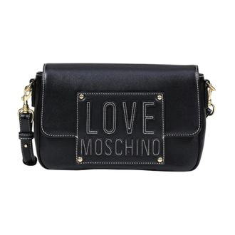 Love Moschino Cross Body Bags, female, Black, Size: ONE SIZE Logo-lettering Quilted Bag