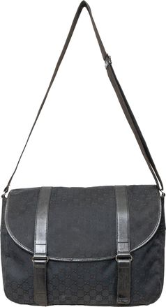 Gucci Pre-owned Mens GG Canvas Messenger Bag - 10s - Black - One Size