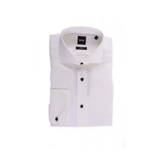 HUGO BOSS Overhemden, Heren, Wit, M, Katoen, H-Hank Party Shirt