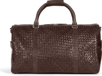 Howard London Braided Weekendtas John - Heren - Weekendtassen - Bruin - ONE Size - Leer - Tassen