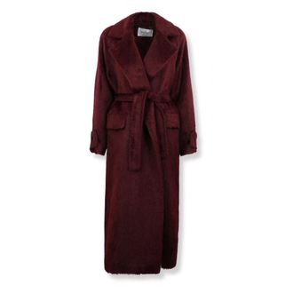 Max Mara Dames, Mantels, Rood, Maat: S Wol