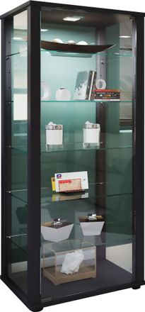 ebuy24 Ebuy24 - Vitrina De Vidrio Vcm De Pie Vitrina De Vidrio Con Vidrio De Seguridad Esg Dimensiones Aprox. Al. 115 X An. 50 X P. 38 Cm Cristal De Pantalla
