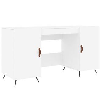 vidaXL Escritorio Madera De Ingenier&iacute;a Blanco 140x50x75 Cm Vidaxl