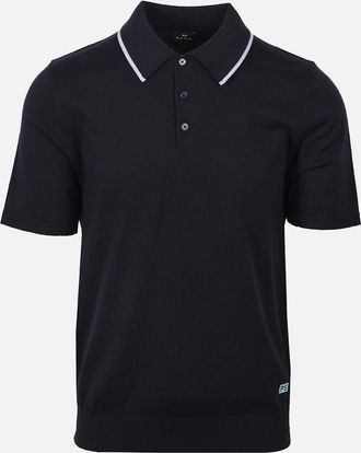 Paul Smith Mens PAUL SMITH SWEATER SS POLO NAVY - Size: 40