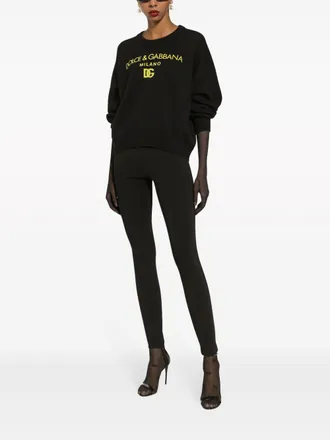 Dolce & Gabbana Leggings con staffa - Nero