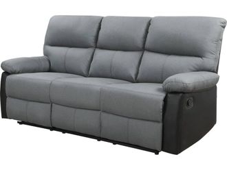 Habitat & Jardin Sof&aacute; negro 197 x 89 x 103 cm